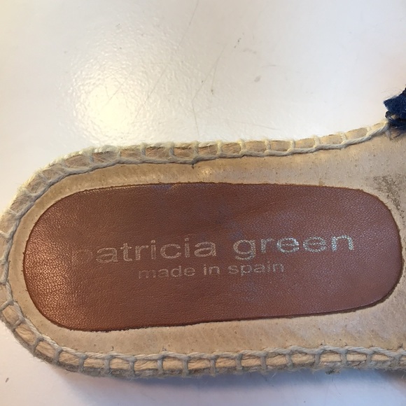 Patricia Green Blue Suede Slip-On Sandals Size 37 (US ) - Picture 12 of 15